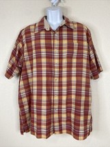 Wrangler Men Size XL Plaid Button Up Shirt Short Sleeve Pocket - £5.60 GBP