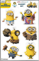 Minions Movie Minions Through Time 6 Piece Carded Peel-Off Magnet Set NEW UNUSED - £5.48 GBP