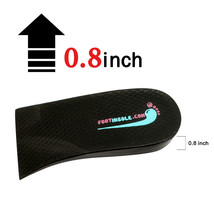 Footinsole Height Increase Best Shoe Insoles Lift 2 cm (0.8 inches) Blac... - £9.75 GBP