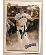 mike Maddux signed autographed card 1992 Upper deck - €8,55 EUR