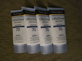 4 Neutrogena Ultra Sheer Dry-Touch Sunscreen SPF 70 Lotion 3 fl oz(D3) - $28.78