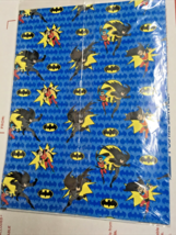 Batman and Robin The Animated Series Comic Gift Wrap 1990s Vintage Paper - £11.79 GBP