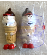 Lot of 2 Vintage Dairy Queen Soft Serve Ice Cream Cone Figure Toy Rare - $27.85 CAD