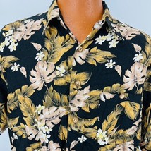 Ron Chereskin Hawaiian Aloha XL Shirt Plumeria Palm Leaves Tropical - £31.69 GBP