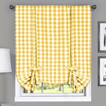 Light-Filtering Farmhouse Country Drapes For Bedroom Living Buffalo Check Tieup - £29.11 GBP