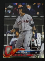 2018 Topps Chrome #84 Greg Allen Cleveland Indians Rookie RC Baseball Card - $5.00