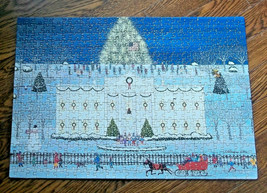 White House Holiday Puzzle 500 Pcs Briarpatch Carolers Snow Tree Night S... - £7.00 GBP