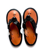 Handmade Men&#39;s Leather Traditional Slippers Ghanaian Men&#39;s Sandals Shoe ... - $75.29 CAD+