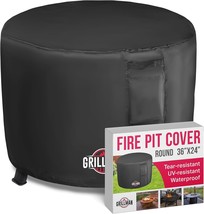 Heavy Duty Fire Pit Covers, Fit 30-36 Inch Round Gas Fire Pit - 600D Pol... - $815.42 MXN