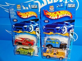 Hot Wheels 2003 Lot of 4 Vehicles Wild Wave Series - $10.00