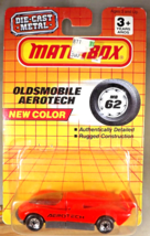 1992 Matchbox MB62 New Color Die-Cast Metal OLDSMOBILE AEROTECH Neon-Orange - $9.25