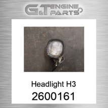 260-0161 HEADLIGHT H3 fits CATERPILLAR (NEW AFTERMARKET) - $117.22