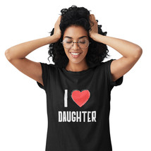 Funny Daughter Family Reunion Graphic Tees Crew Neck Black T-Shirt - £10.66 GBP
