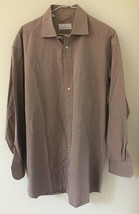 Ermenegildo Zegna Pink 2x2 Superfine Cotton Button Up Oxford Dress Shirt... - £39.32 GBP