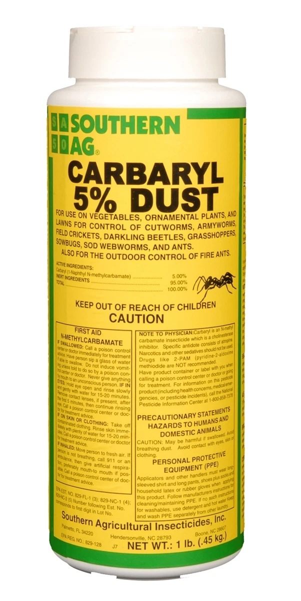 (On Backorder) Carbaryl 5% Dust Vegetables &amp; Tomatoes to control insects... - $631.37 MXN
