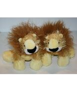 Webkinz Lion Plush Stuffed Animal 9" HM006 Twin Cubs No Code Soft Toy Lot of 2 - $10.83