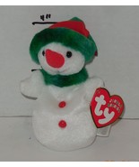 Ty Beanie Baby Jingle Beanies Christmas XMAS Holidays Snowgirl the Snowm... - $10.44