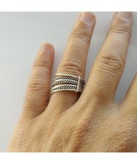 Ring Rope Silver Twisted Sterling 925 Size Band Twist Handmade Mm Stacki... - £18.87 GBP