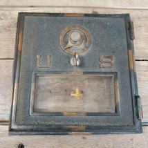 Antique Brass US Post Office Box Door W Combination Lock - £15.58 GBP