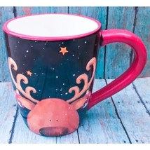 Creative Co Op Reindeer Oversized Coffee Mug Cup Ornaments Handing From ... - $7.92