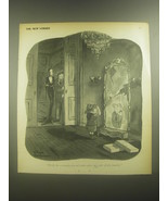 1945 Cartoon by Chas Addams with Gomez and Morticia - £14.55 GBP