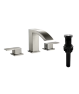 Widespread Bathroom Faucet 3 Holes with Pop-Up Drain Quick Connect Water... - $80.00 CAD
