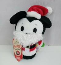 Disney Hallmark Itty Bittys Santa Mickey Mouse 5&quot; Mini Bean Bag Plush - $10.88