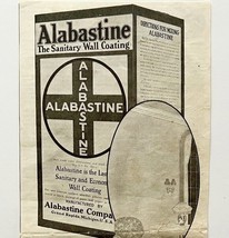 1921 Alabastine Paint Wall Coating Home Advertisement 12 x 5 Antique - $16.50
