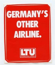 LTU International Airways Germany&#39;s Other Airline Peel Off Sticker  - £13.76 GBP