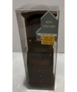 Dollhouse Walnut  Mini Dreams Secretary Desk  New - $401.35 MXN