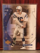 2001 Upper Deck Ovation Football Card #39 Peyton Manning HOF Indianapolis Colts - £0.93 GBP