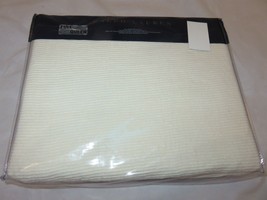 Ralph Lauren Cortona King Bed blanket Ship Stitched Cream Linen cotton $400 - £165.22 GBP