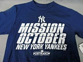 MLB Men&#39;s NY Yankees Mission Post Season T Shirt  - £13.37 GBP
