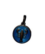 Vtg Sterling Silver David Andersen Scorpio Necklace Guilloche Enamel Charm - $59.40