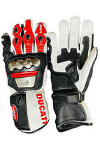 Ducati C5 Motorbike Biker Racing Ducati Leather Gloves In All Sizes Men&#39;s - £54.81 GBP+