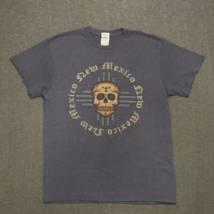 New Mexico Skull T-shirt Mens Size Medium Short Sleeve State Destination Navy - £7.77 GBP