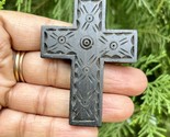 1 pz ciondolo a croce in legno, medaglione in legno Gesù Cristo fatto a... - $13.95