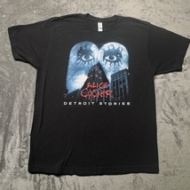 Alice Cooper Detroit Stories T Shirt XL Black Tagless Rock Band Grunge - $42.99