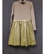 Alice + Olivia Dress Chara Jersey &amp; Faux Leather Mini Ling Sleeve Size 1... - $2,302.64 MXN