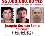 EL CHAPO WANTED POSTER 8X10 PHOTO MEXICO ORGANIZED CRIME DRUG CARTEL GUZMAN - $5.93