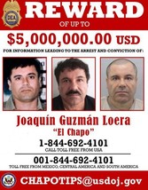 El Chapo Wanted Poster 8X10 Photo Mexico Organized Crime Drug Cartel Guzman - £4.66 GBP