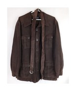 Bernini Platinum Women&#39;s Soft Brown 100% Genuine Leather Coat With Belt ... - €85,35 EUR