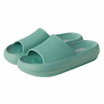 Primary image for 32 Degrees Women's Size Large (9-10) Cushion Slide Shower Sandal, Green