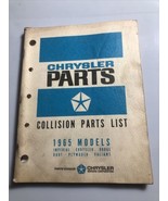 1965 Chrysler collision parts list - $24.31 CAD