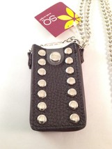 NEW SO Ipod Mini Brown Case with Chrome Chain and Chrome Buttons - $12.95