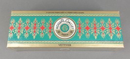 Roger &amp; Gallet Paris France Vetyver Perfumed Soaps 3 Bars x 3.5 oz New Sealed - £108.50 GBP