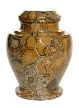 Carpel Pebble Stone Marble Adult Funeral Cremation Urn, 220 Cubic Inches - £229.36 GBP