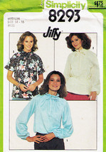 Misses&#39; PULLOVER BLOUSE Vintage 1977 Simplicity Pattern 8293 Size Medium (14-16) - £9.42 GBP
