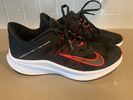 Men&#39;s Nike Quest 3 running shoe 8.5 8 1/2 black/red EUC pre owned - £37.81 GBP