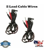2 Pcs Electrode Lead Cable Wires for 10 TENS 2500 3000 7000 EMS 7500 TWI... - $144.28 MXN